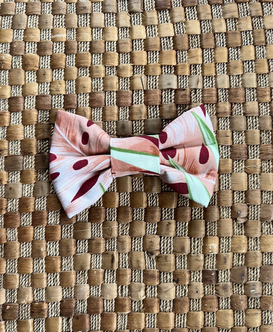 Brown Monstera Bow Tie