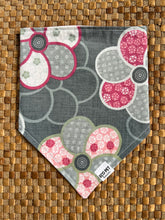 Load image into Gallery viewer, Pink and Grey Flower Print Bandana
