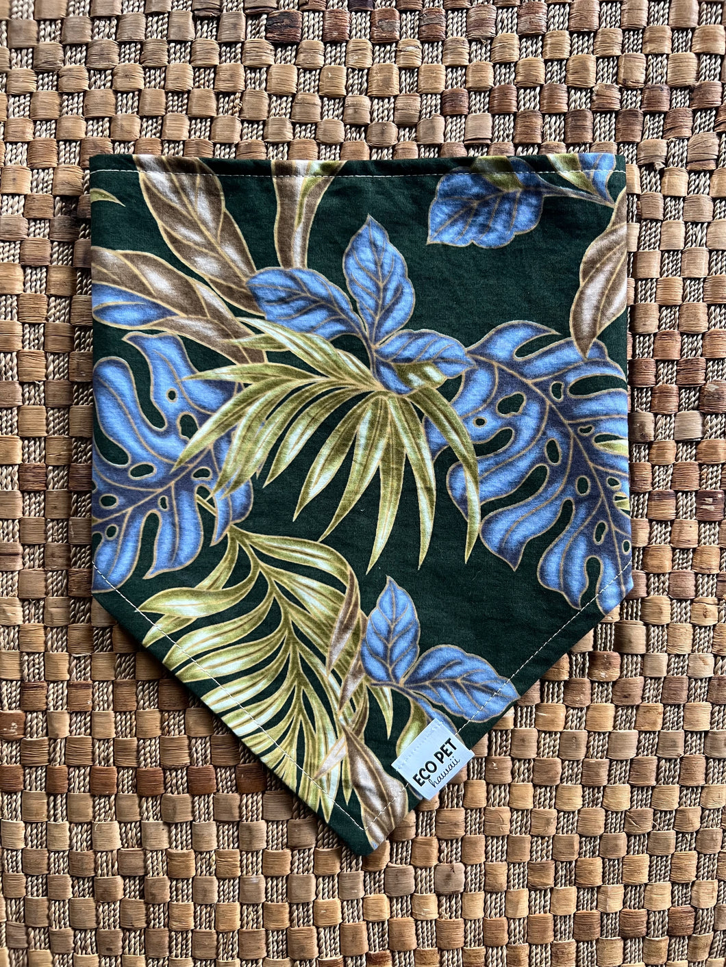 Blue Monstera Bandana