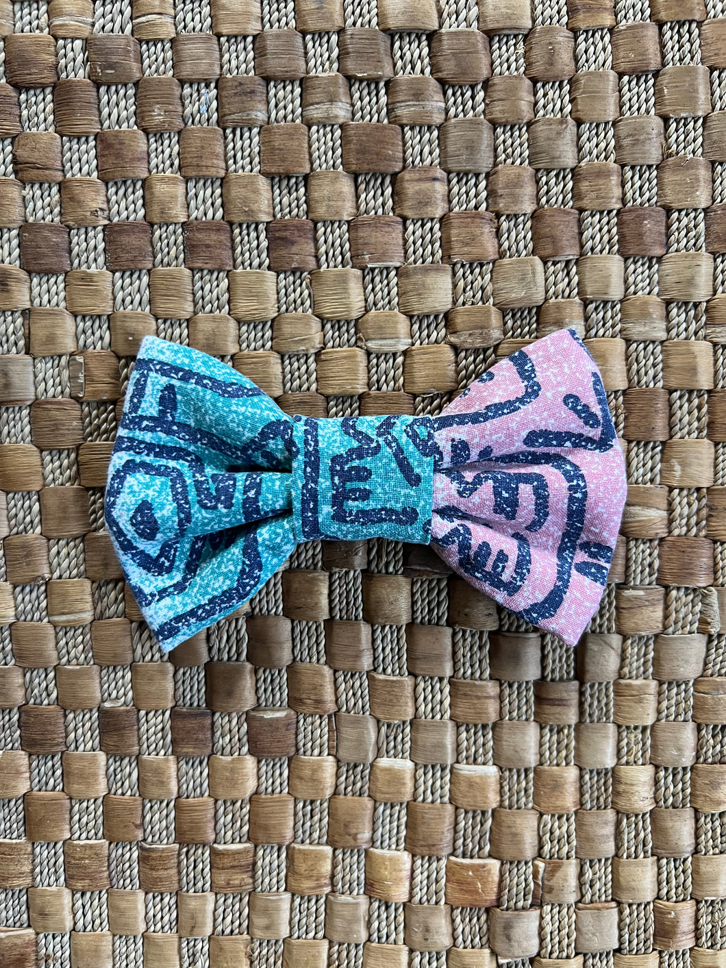 Pink Surfer Bow Tie