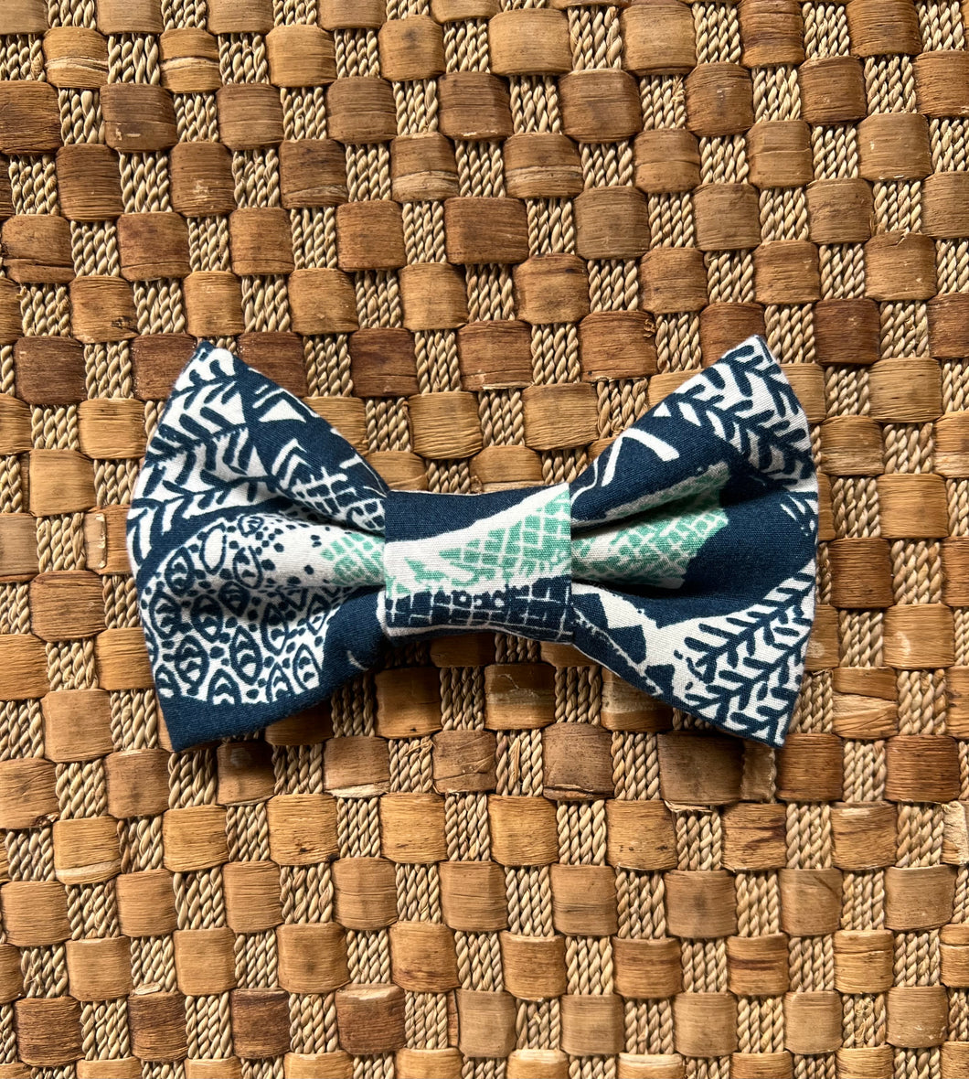 Fish Pattern Bow Tie