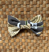 Load image into Gallery viewer, Grey Bird of Paradise Bow Tie
