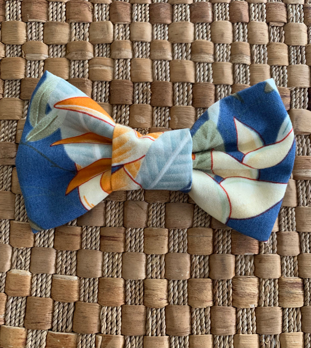 Heliconia Bamboo Bow Tie