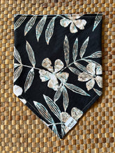 Load image into Gallery viewer, Black Abstract Flora Bandana

