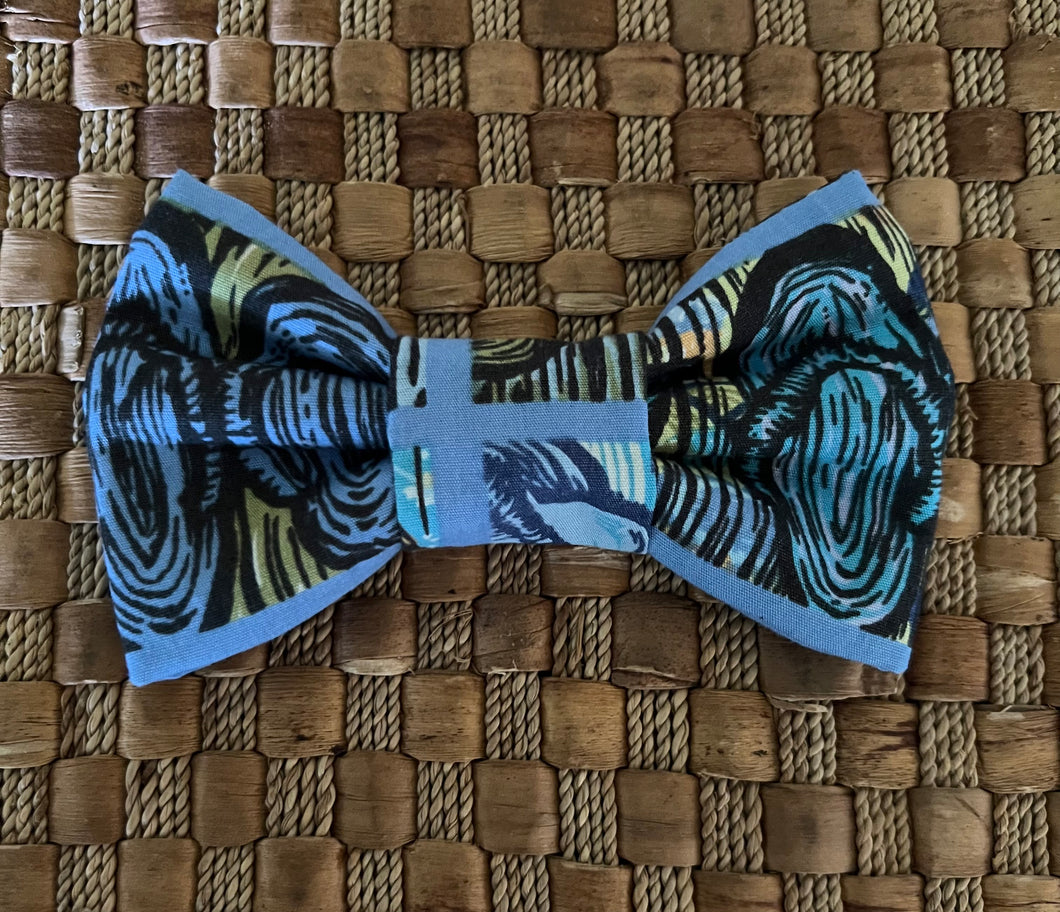 Blue Slippahs Bow Tie